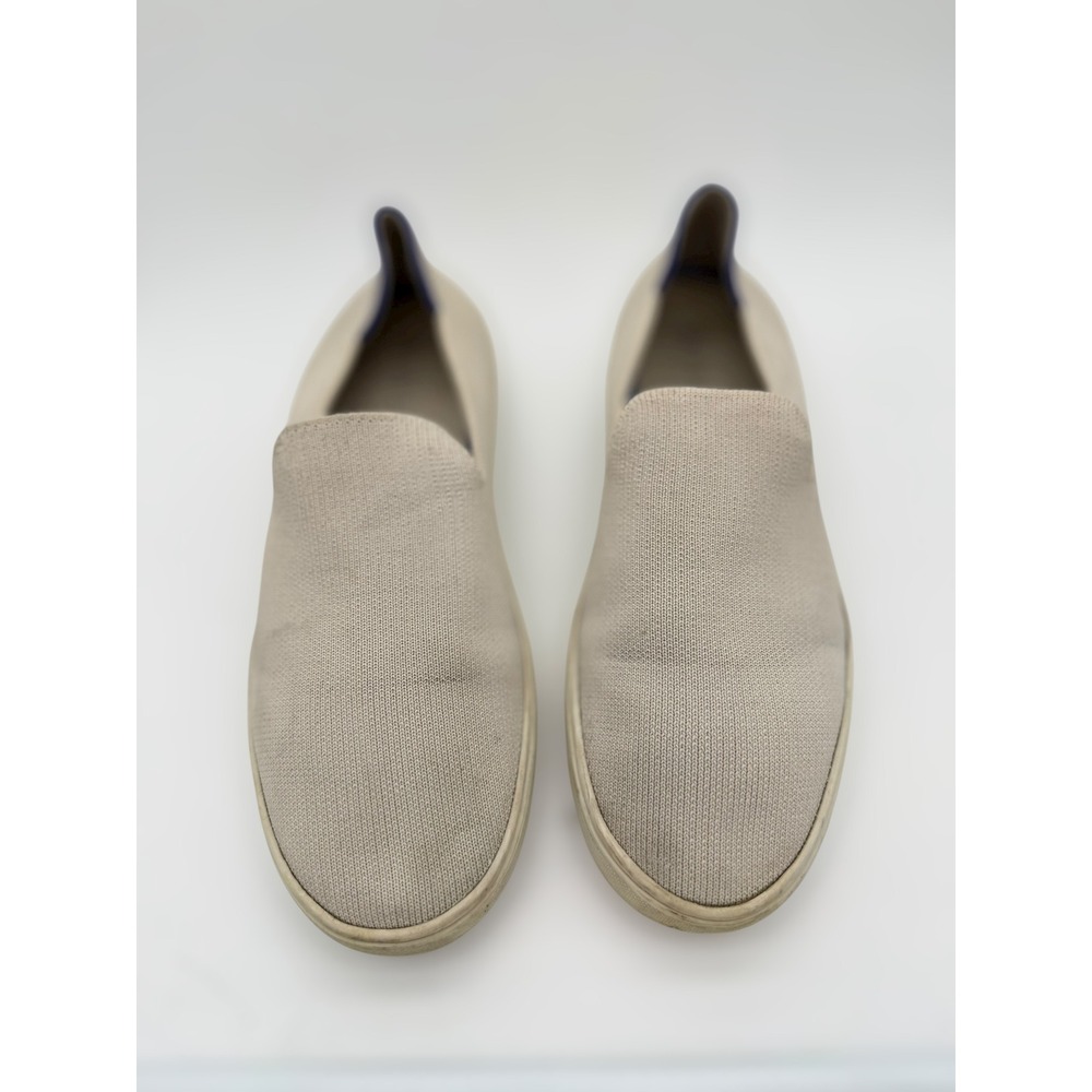 Rothys The Sneaker Sand Beige Slip On Knit Walking Shoes Womens 8.5